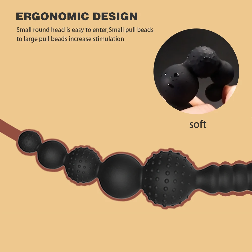Анальные бусины мягкая анальная пробка секс-шоп Анальная массажер простаты