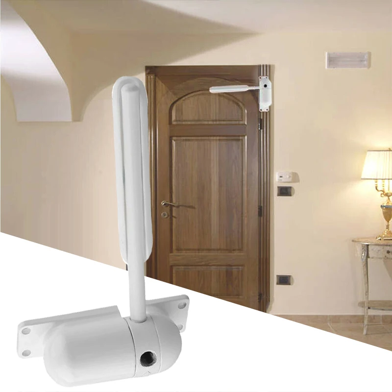 Белый дверной доводчик 68 кг регулируемая поверхность автоматическая пружинная