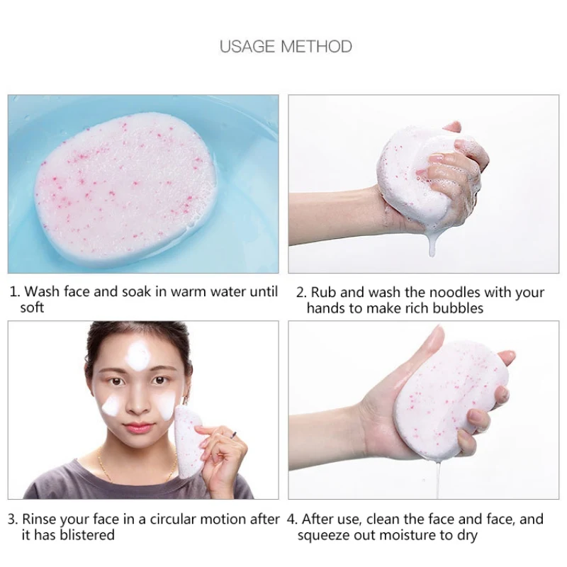 1 шт. круглый спонж для очищения очищающий поры удаления черных точек укрепляющий