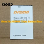 GND 3,7 в 2300 мАч VOX E502 4G Сменный аккумулятор для DIGMA VOX E502 4G мобильный телефон литий-ионный аккумулятор