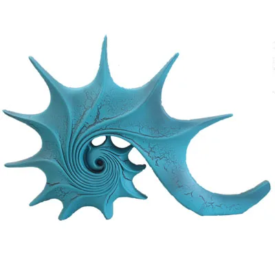 Blue YuryFvna, статуя раковины из смолы, морская улитка, скульптура животного, фигурка Whelk, изделия из смолы, рождественский подарок, крыльцо, украшение для дома и офиса - Цвет: Blue