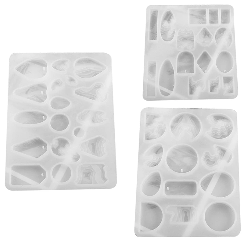 

DIY Epoxy Mold Island Earrings Pendant Silicone Mold Manual Mirror