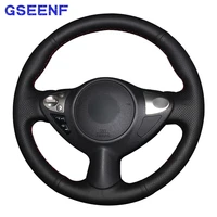 car steering wheel covers non slip black genuine leather for infiniti fx fx35 fx37 fx50 nissan juke nissan maxima 2009 2014