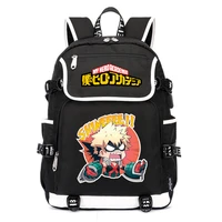 my hero academia anime school bags women bagpack bakugou katsuki bookbag usb charging laptop backpack oxford travel backpack