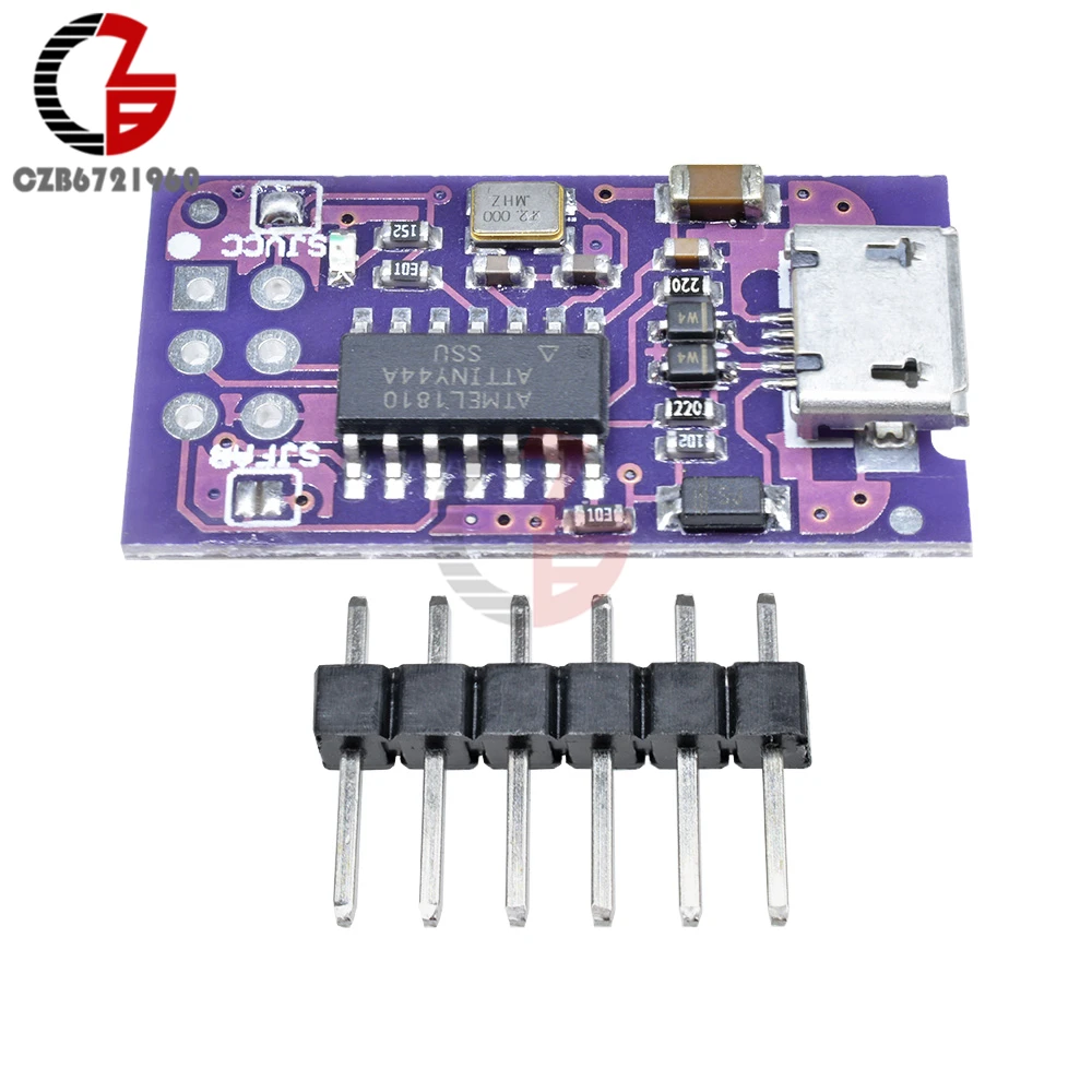 Программирующий модуль ATtiny44 5 в Micro USB Tiny AVR ISP ATTiny45 ATTiny85 USBTinyISP для Arduino IDE Bootloader