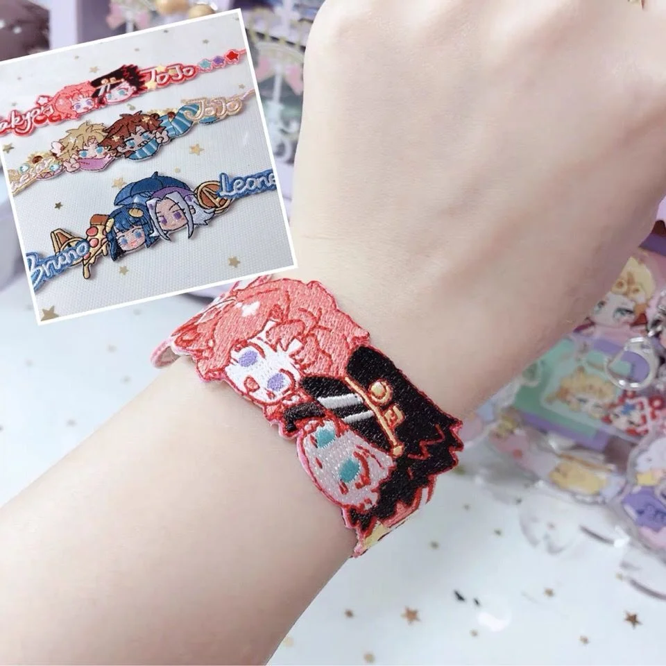 

JoJos Bizarre Adventure Crusaders Dio Brando Kujo Jotaro Plush Doll Bracelet Toy Costume Outfit Wristband Cute Cosplay Fan Gift