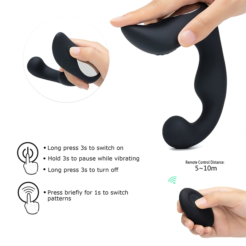 Беспроводной ручной электрический массажер с 9 мощными вибрационными узорами