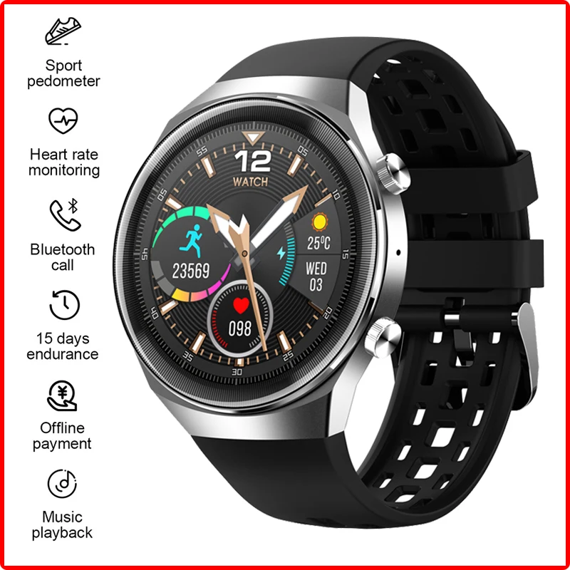 

Smart Watch 2020 Men Women Birthday New Year Gift 600mAh Smartwatch 1.3 Inch Screen ECG Heart Rate Monitor Clock Watch PK P8 L13