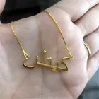 Ожерелье с арабским именем на заказ из нержавеющей стали с коробкой