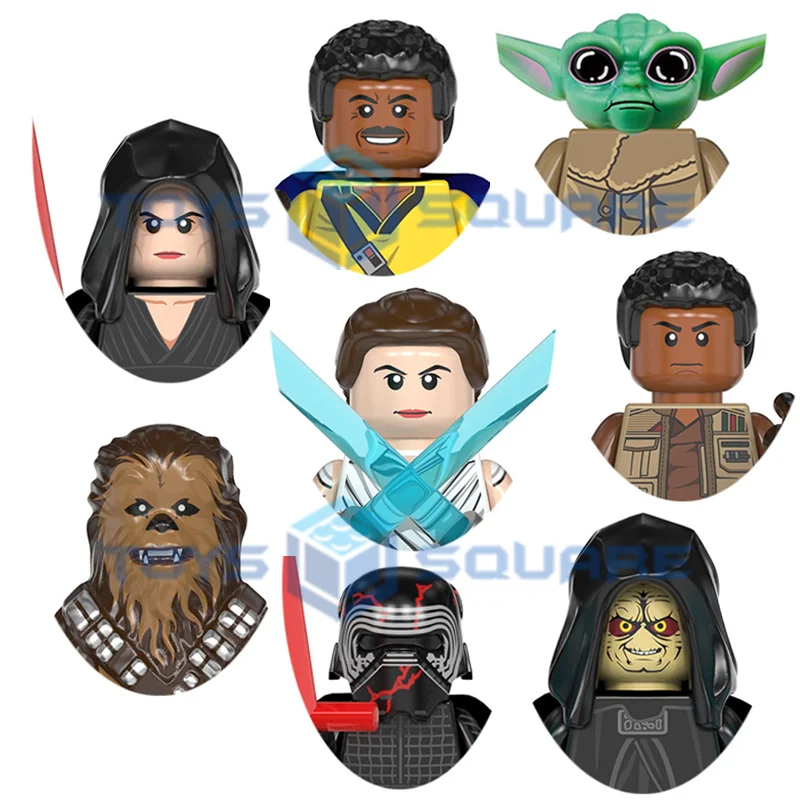 

Звездный Темный Рей Чубакка пальпатин Кайло Рен Финн войны модель строительные блоки кубики MOC набор подарки игрушки для детей