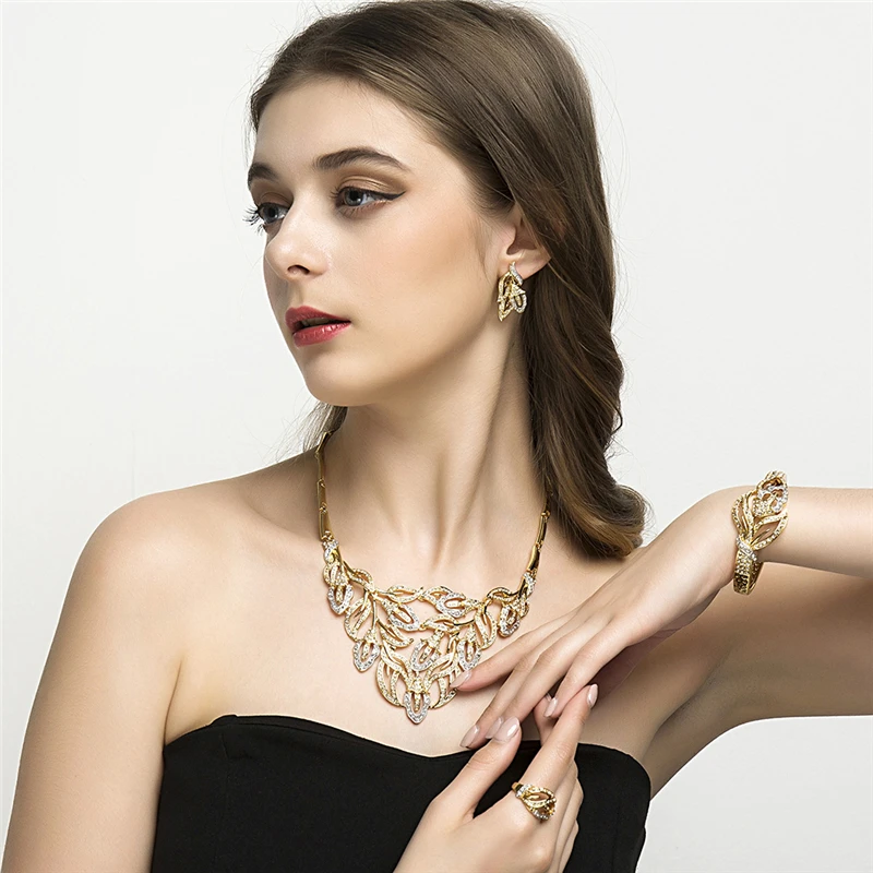 CWEEL/модные комплекты ювелирных украшений в Дубае с африканскими бусинами для