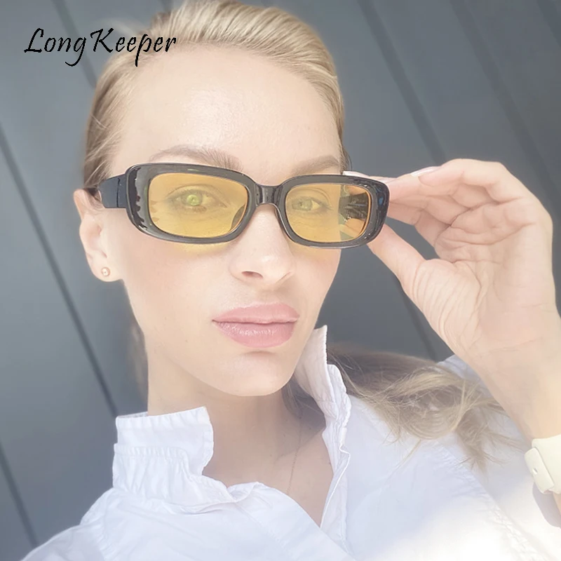 

Small Rectangle Night Vision Sunglasses Men Summer Cat Eye Sun glasses For women 2020 Fashion Square Eyewear Shades Droshipping