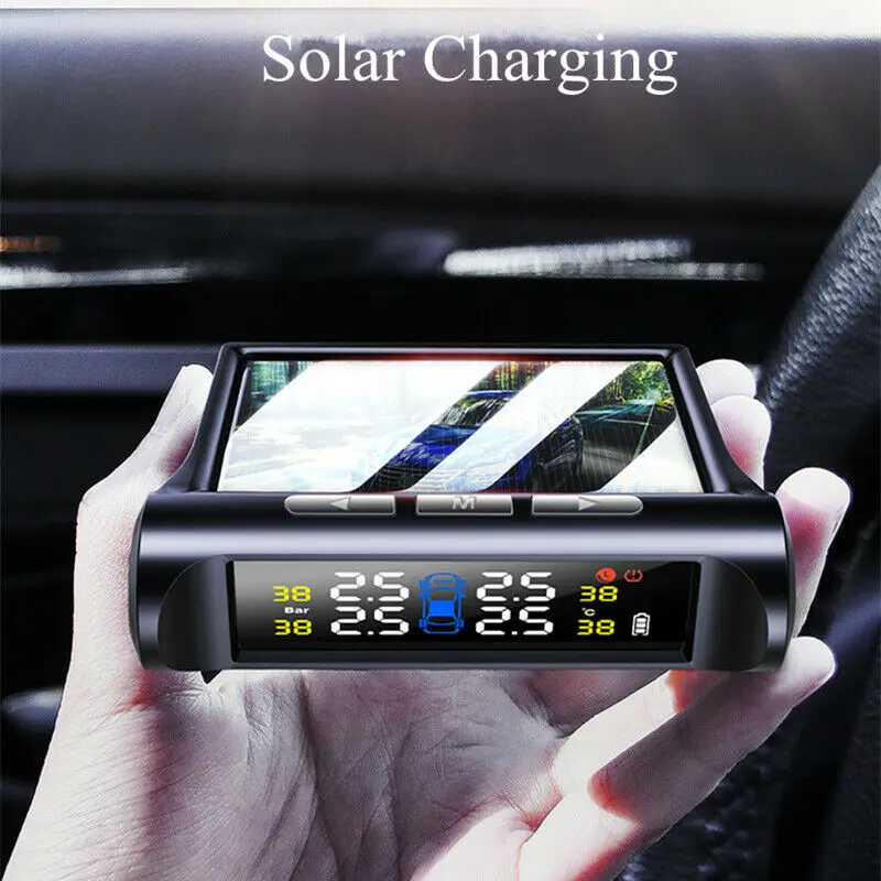 Беспроводная система контроля давления в шинах TPMS на солнечной энергии с