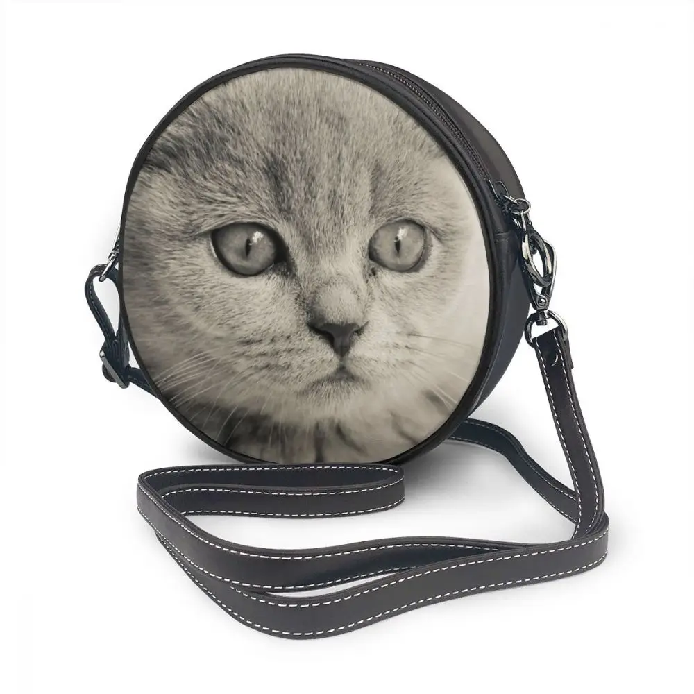 Шотландская складная сумка через плечо с кошкой шотландская кожаная женская