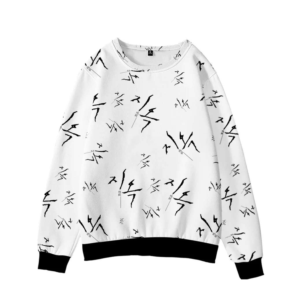 

3D Hellbound Round Collar Sweatshirt Fashion O-neck Unisex Hip Hop Tops Autumn Full Print Boys Girls Casual Streetwear Clothing
