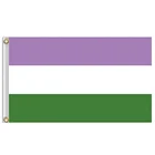 Genderqueer Флаг Pride LGBT 90x150 см 3x5FT полиэстер баннер украшение подарок клуб яркий цвет цифровая печать