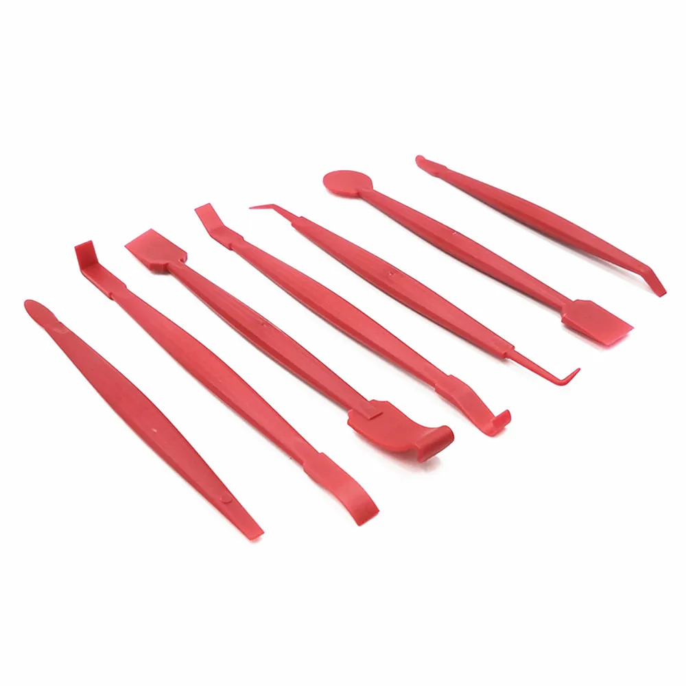 

Red Car Film Tool Blue/Red Car Interior Audio Panel Removal Tool Car Interior Rivet Fastening Tool 7 Sets