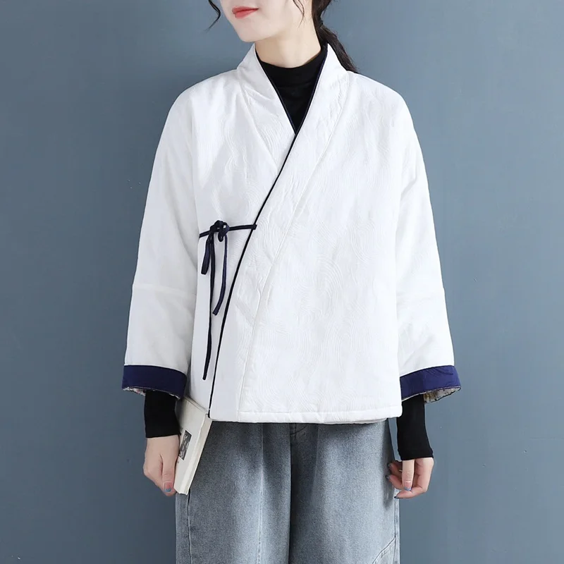 Традиционная одежда в китайском стиле женские хлопковые теплые пальто жакет