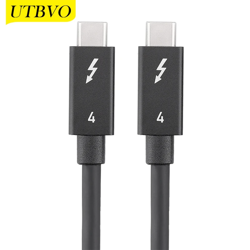 Кабель UTBVO Thunderbolt 4, 40 Гбит/с, 100 Вт, стандартный кабель Thunderbolt 3/2, кабель USB4 USB3, поддерживает видео 8K или Dual 4K