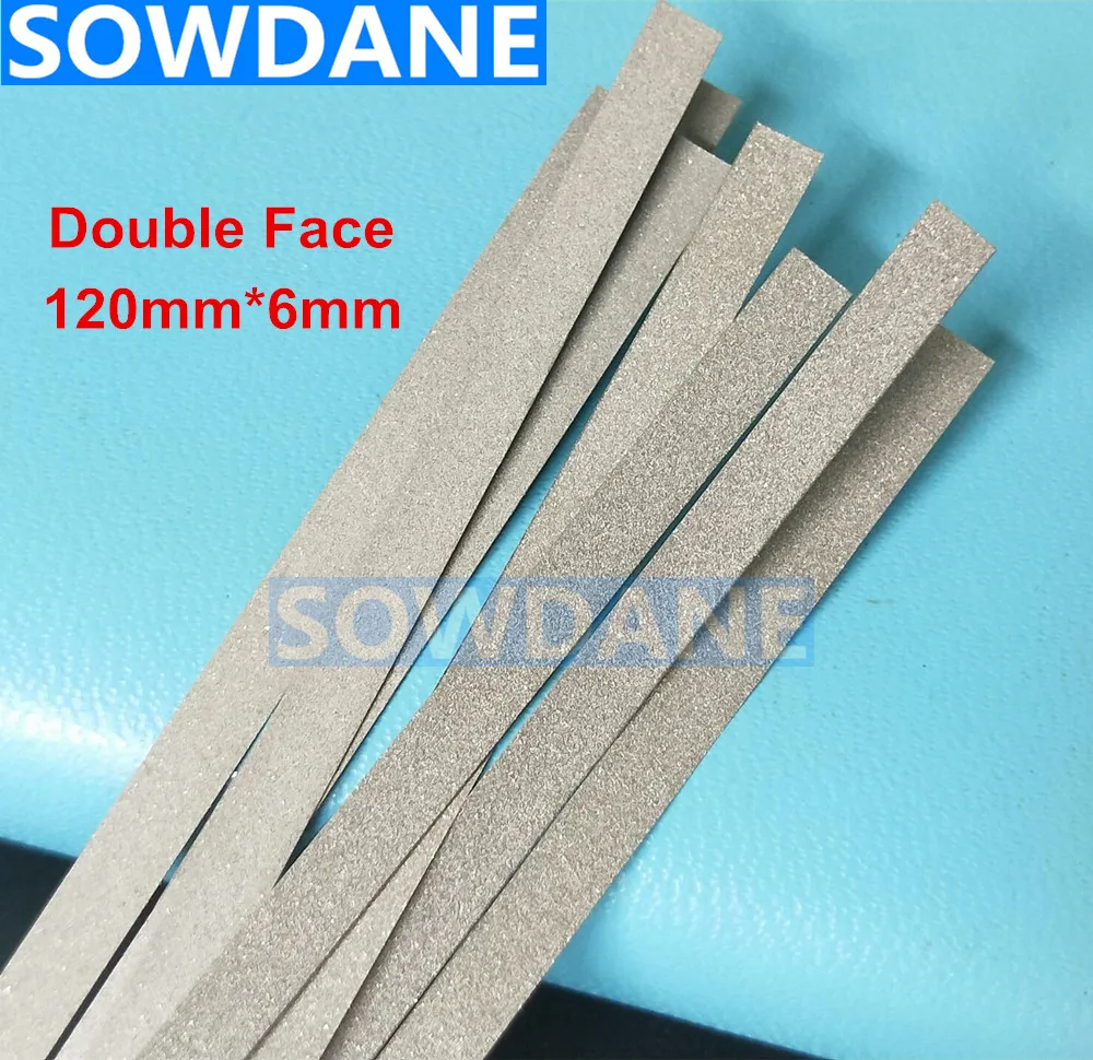 Полоска для полировки зубного металла одинарная/двойная сторона глиноземного