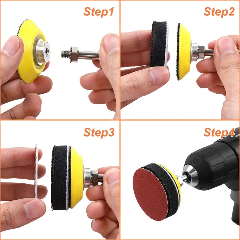 300 шт. 2 дюймовые шлифовальные диски набор для шлифовальной машины роторные