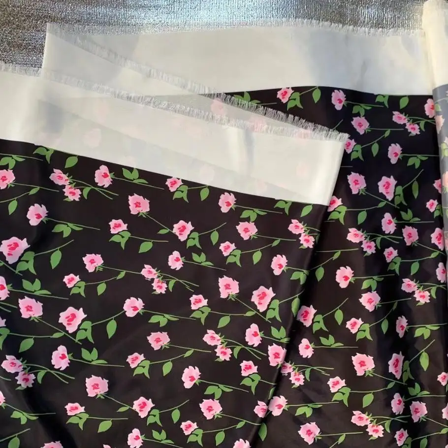 Весенне-летняя Фирменная искусственная шелковая ткань с цифровой печатью