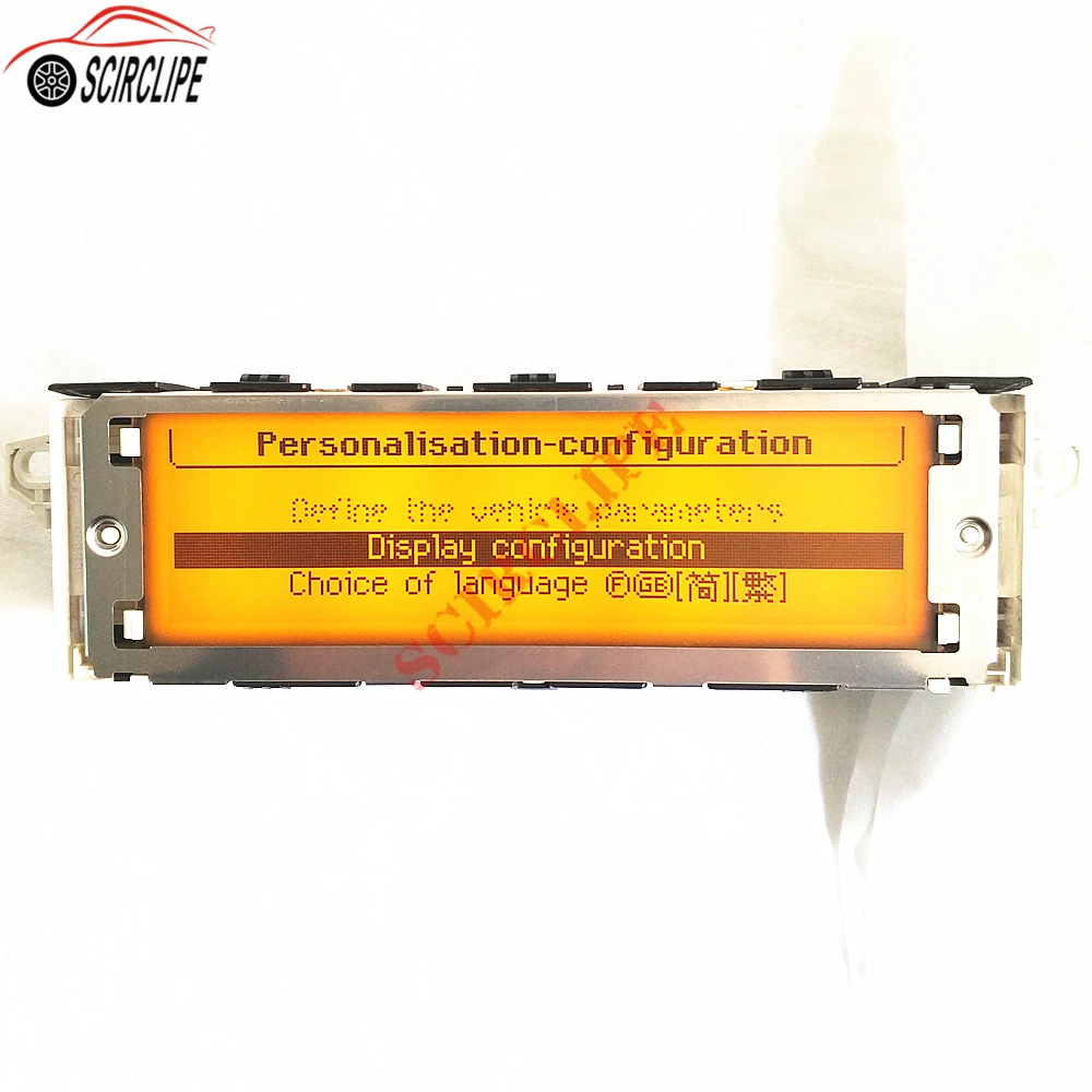 Автомобильный Желтый экран с поддержкой USB и Bluetooth 12 контактный дисплей для Peugeot 307