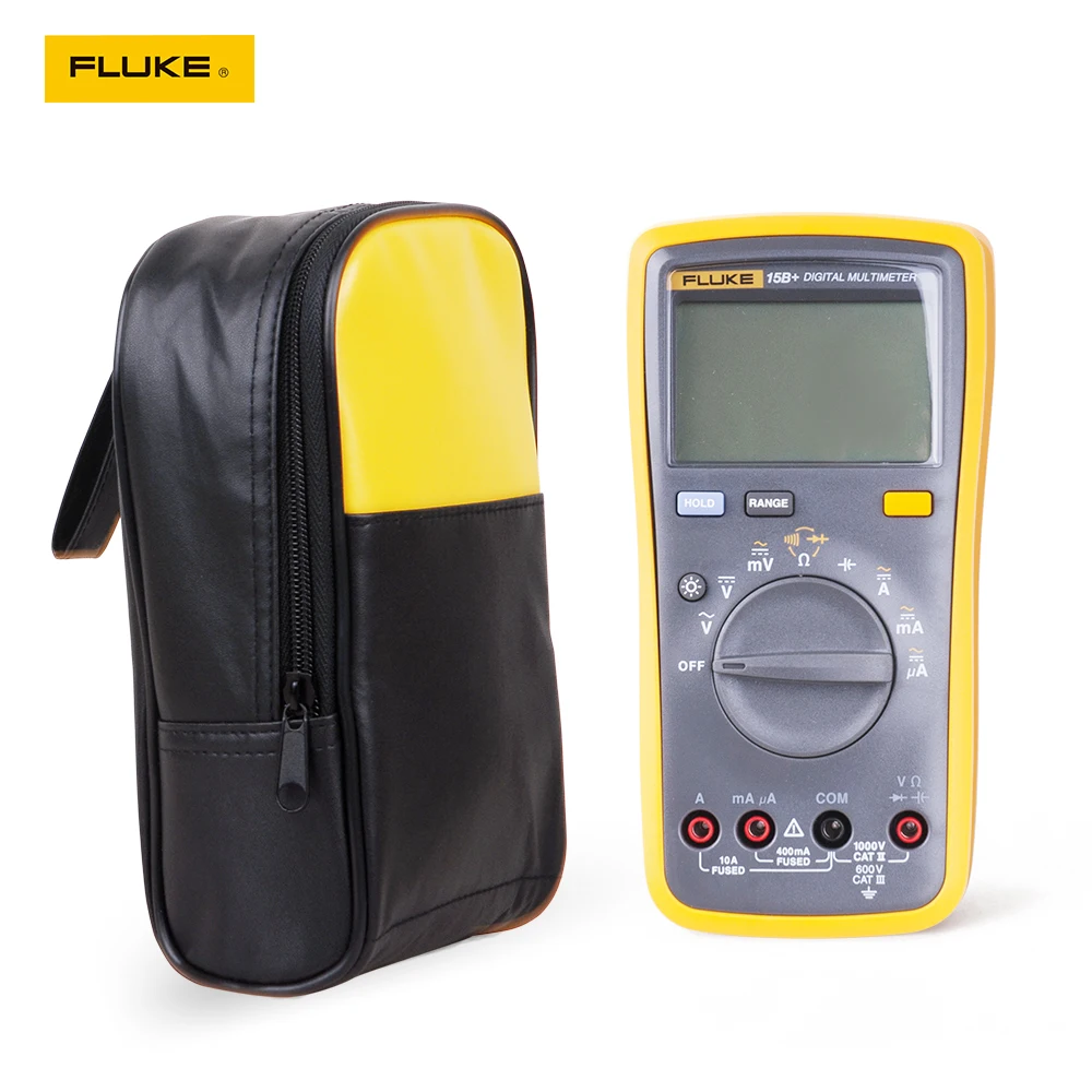 

Fluke 15B + цифровой мультиметр с автоматическим диапазоном + мягкий чехол для переноски сумка-Кобура