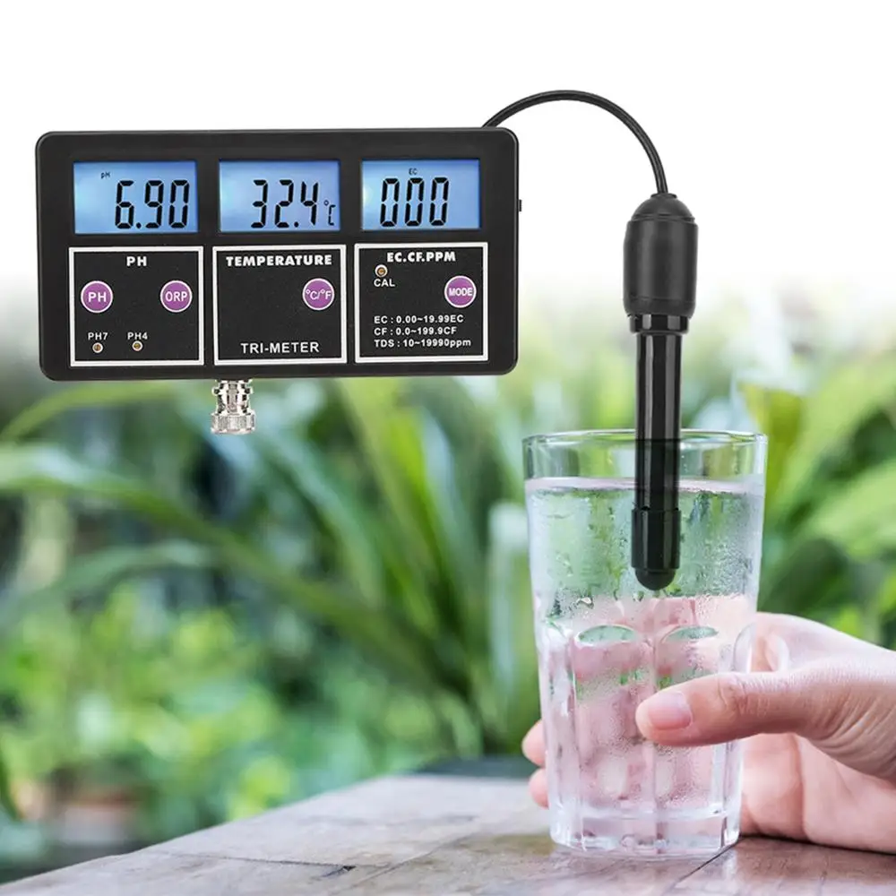 

PH Meter PH-117 Multiparameter Water Quality Tester Monitor PH Meter Online Testing Monitor Instrument PH Measuring Tool