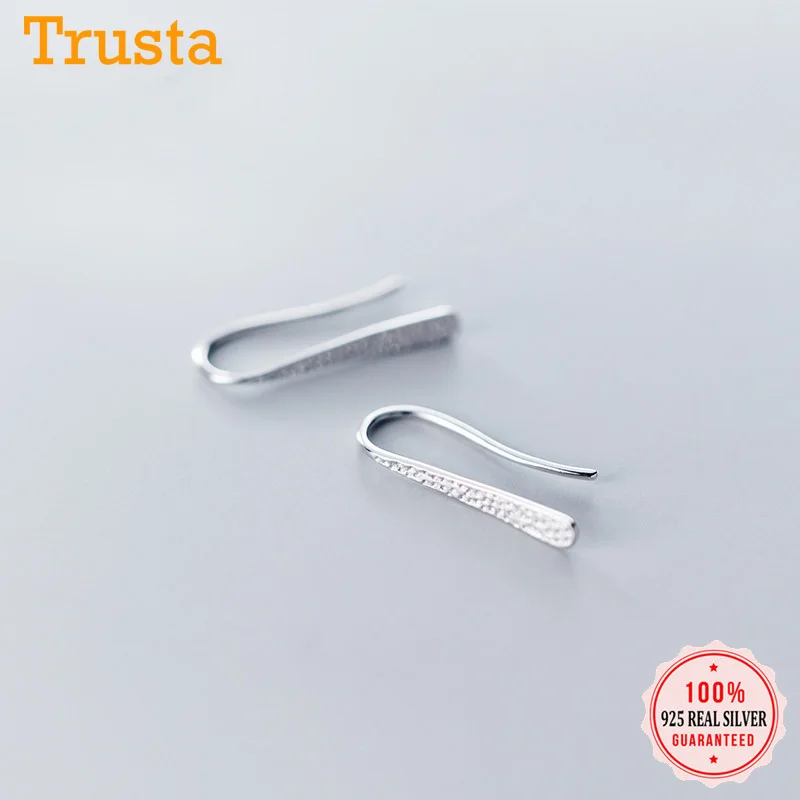 TrustDavis Настоящее серебро 925 пробы простая личность сетка геометрический дизайн