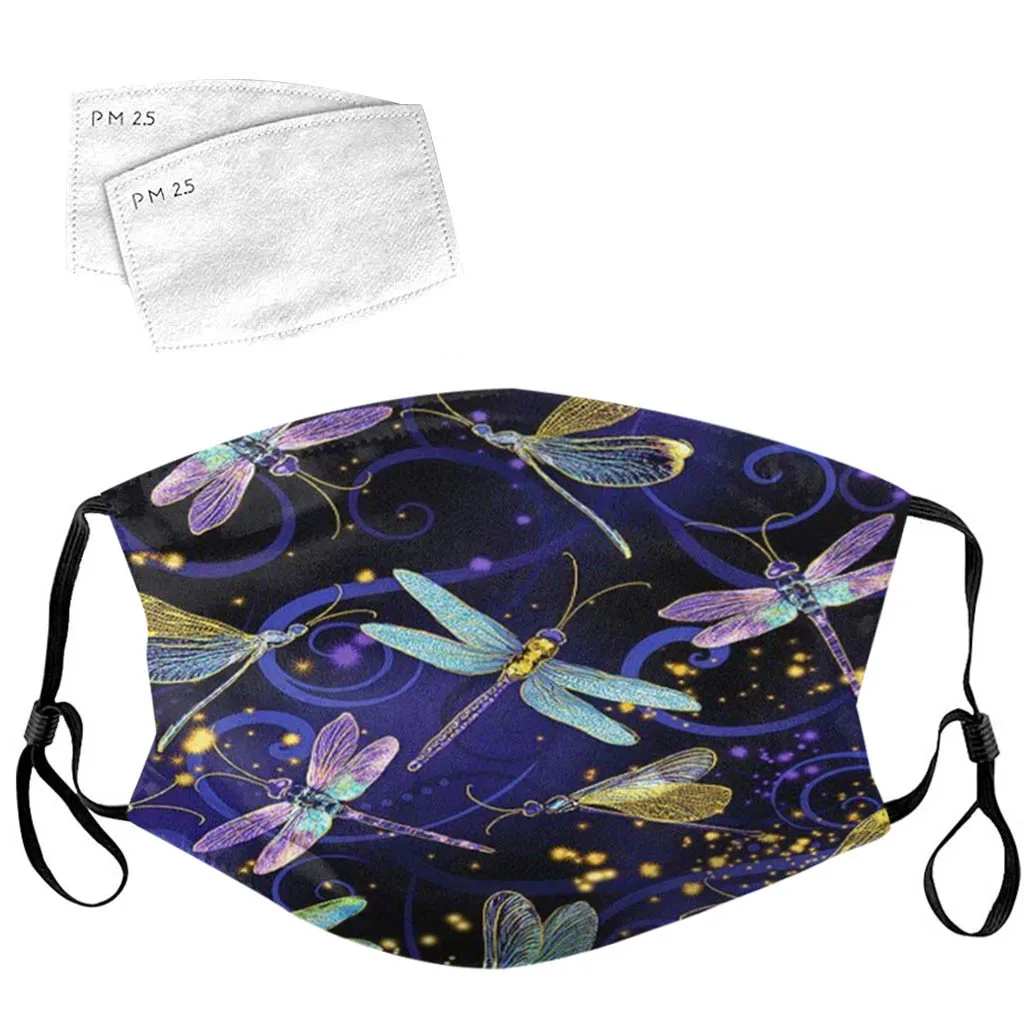 Маска с 2 фильтрами для лица унисекс моющаяся дышащая многоразовая маска 3D