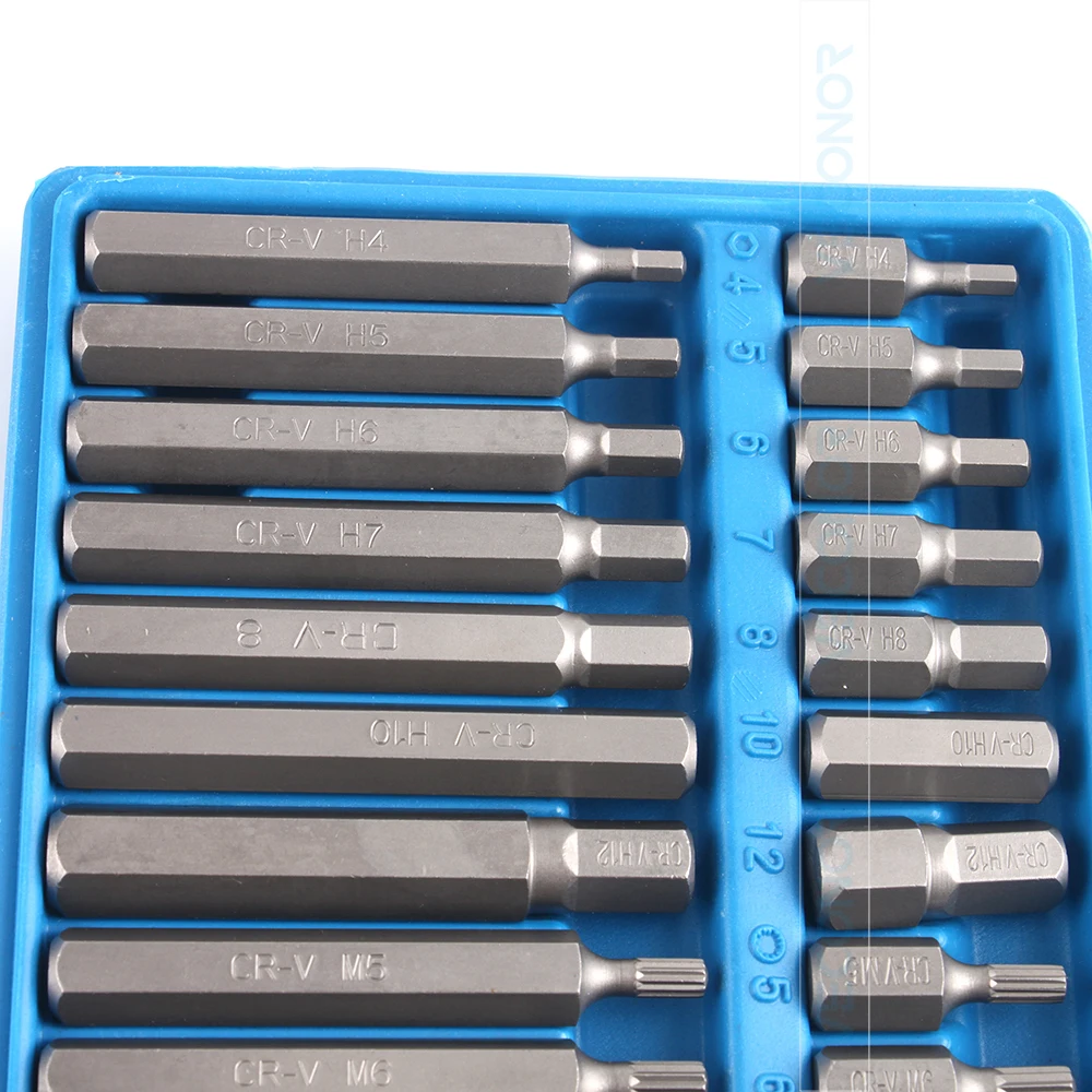 40 штук Torx звезда сплайн Шестигранная бита набор инструментов Прецизионная отвертка бит гараж салонное оборудование для авто ремонт