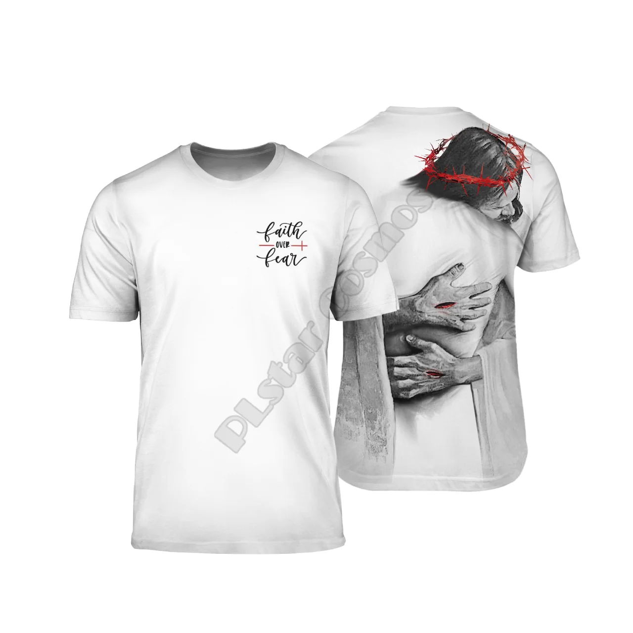 

PLstar Cosmos Jesus 3D Printed t-shirt Harajuku Streetwear T shirts Funny Men For Women Short Sleeve 06