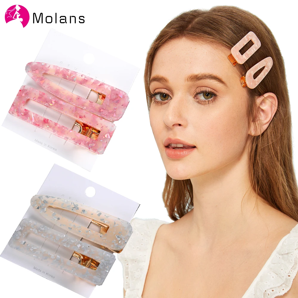 Molans 2020 Девочки Разноцветные Заколки для Волос в Леопардовом Рисунке Головные Уборы для Женщин Геометрические Аксессуары на Комплект.