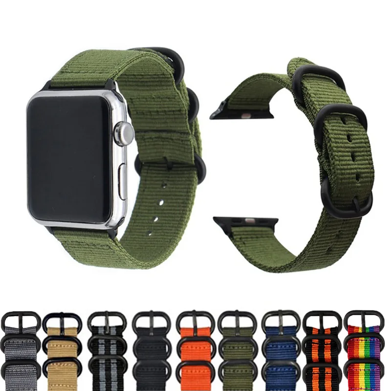 Ремешок нейлоновый для Apple Watch 4 3 2 1 44 мм 40 спортивный ремешок IWatch 42 38 браслет 5 |