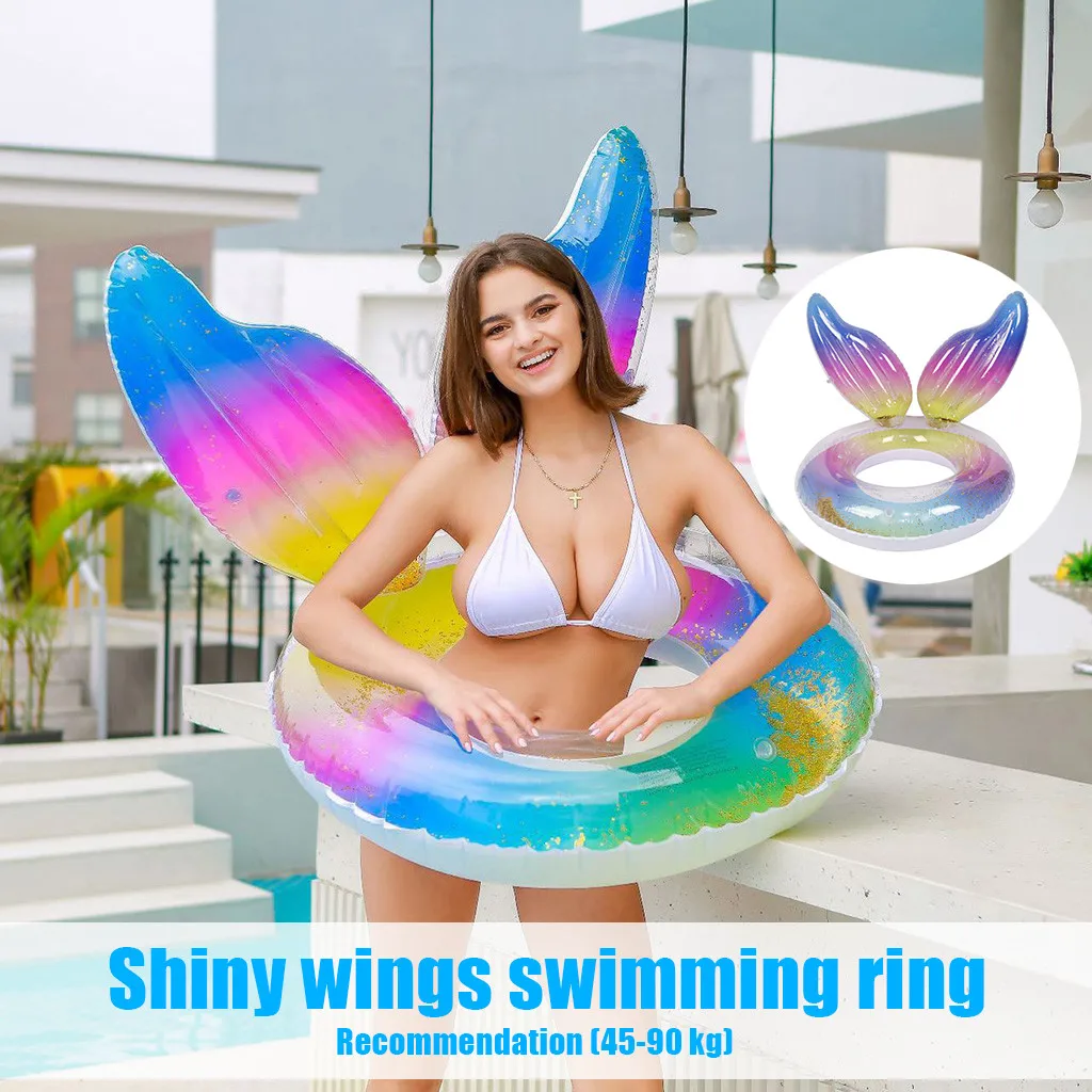 Мультяшное кольцо для плавания в форме утки детское надувное аксессуары