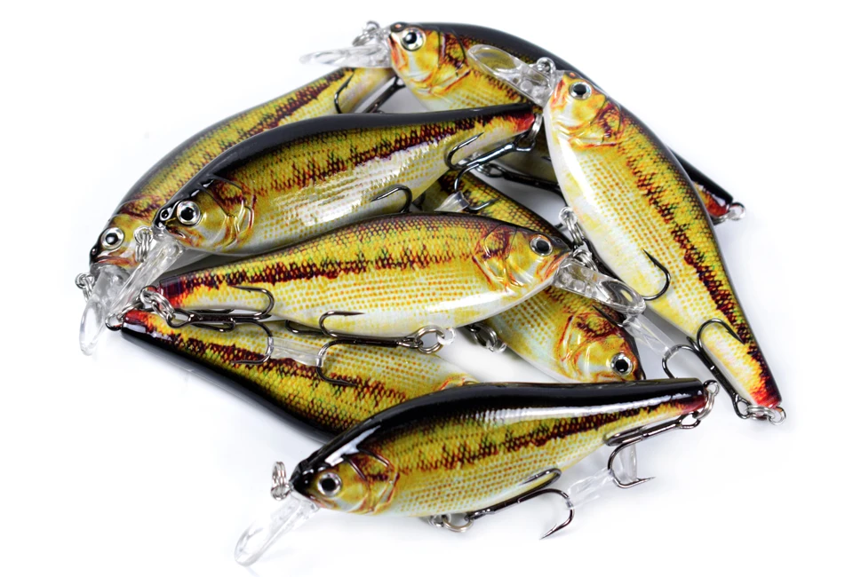 CCLTBA 95mm 12.5g Shad Jerk Bait Fishing Lure Sinking Wobblers Crank Jerkbait Fishing Tackle