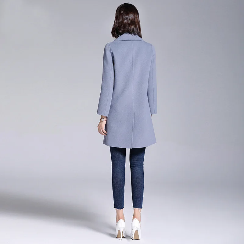 BURDULLY классическое пальто кашемировое шерстяное женское волнистое на зиму