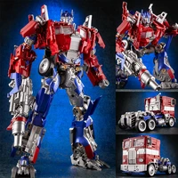 transformers autobot action figure collections kids christmas gifts metal part ally model optimus prime deformation truck toy