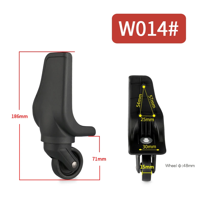 Luggage Accessories Repair Replacement Universal Wheel Luggage Wearresistant Shock Absorption Silent Universal Wheel Accessories