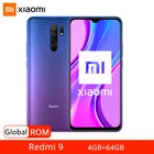 Смартфон Xiaomi Redmi 9, 4 Гб ОЗУ, 64 Гб ПЗУ, Восьмиядерный процессор Helio G80, четыре камеры 13 МП, 6,53 дюйма FHD + дисплей, аккумулятор 5020 мАч