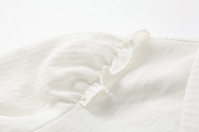 

[EAM] Women Black White Spliced Ruffles Dress New Lapel Short Sleeve Loose Fit Fashion Tide Spring Summer 2021 1DD9378