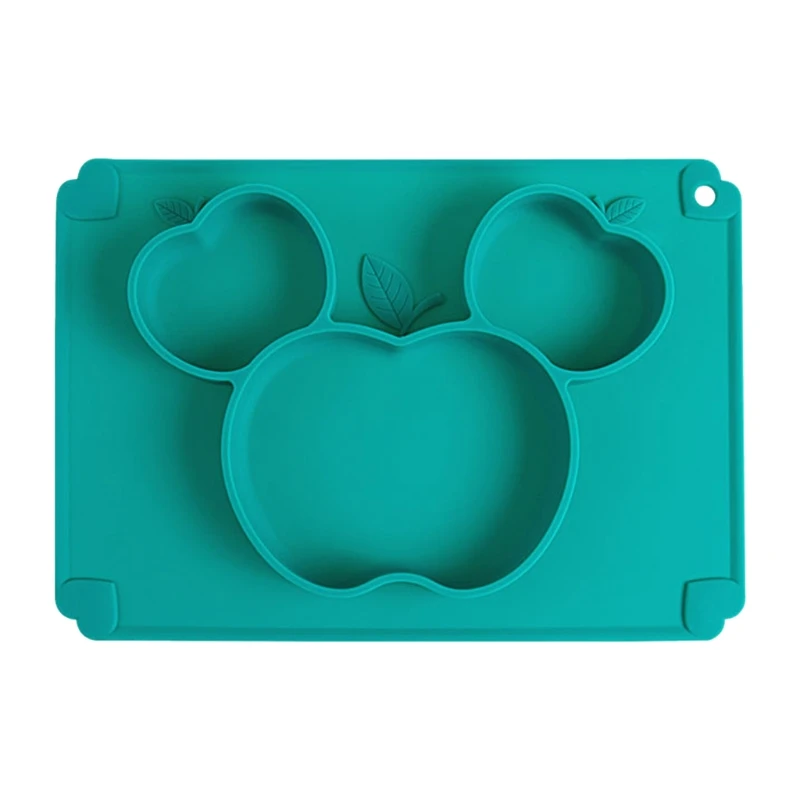 

Baby Cute Fruit Silicone Training Bowl Divided Sucker Non-slip Dinner Utensils