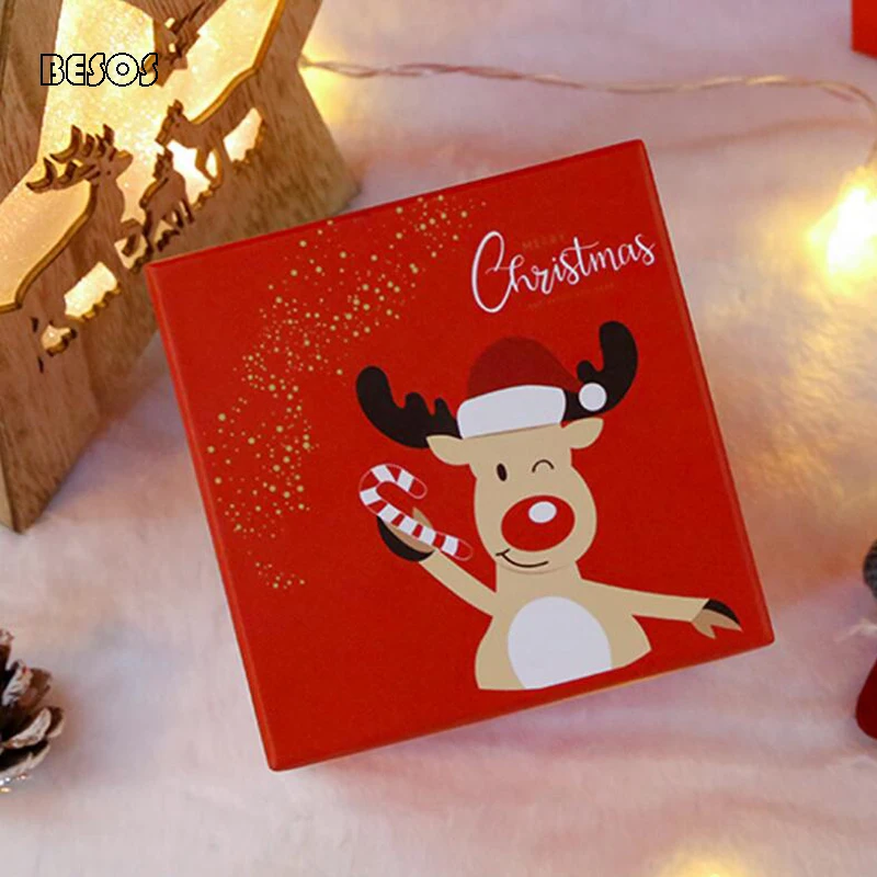 Рождественская новогодняя праздничная мультяшная Санта-Клаус лось елка конфеты