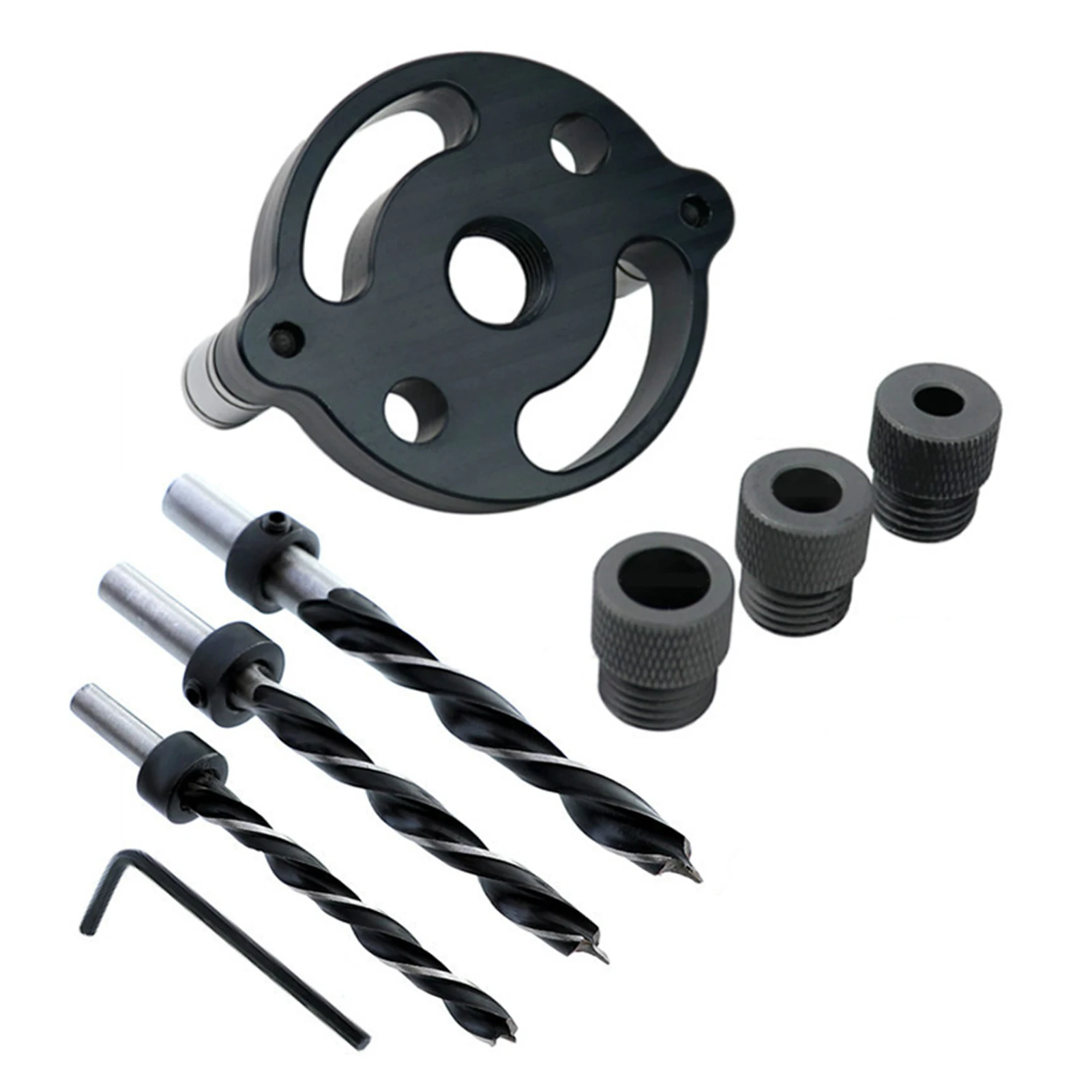

1set Vertical Stencil Home Durable Wrench Punch Drilling Locator Woodworking Tools Hole Saw Hardware Accessories Aluminum Alloy