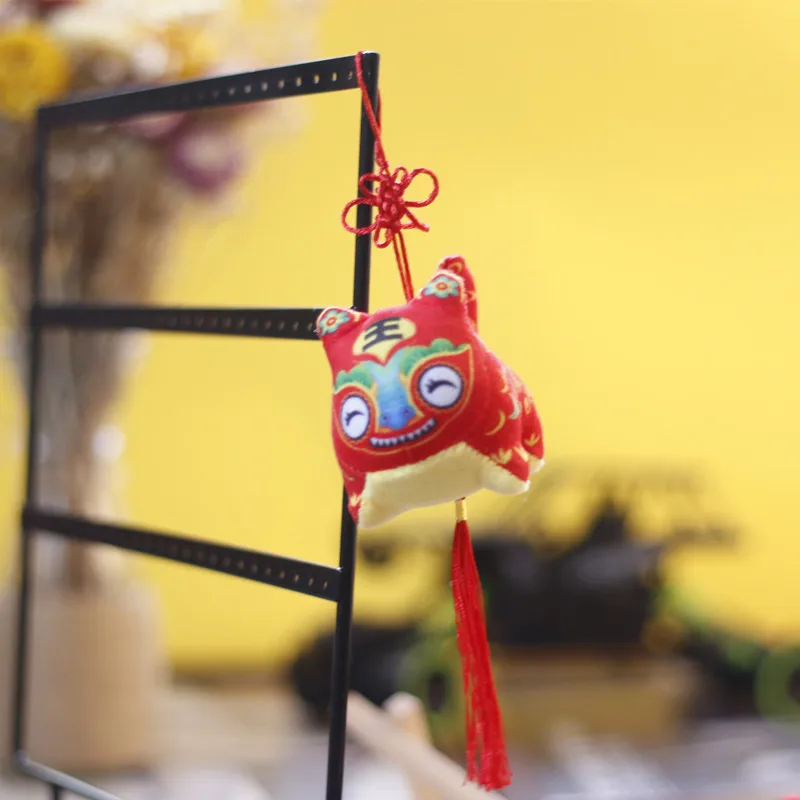 Изысканная популярная Милая креативная талисман 2022 года тигра кукла с красным