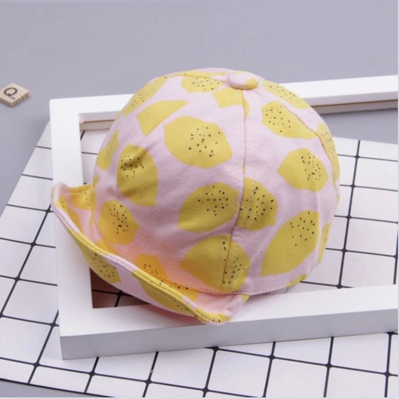 

New Summer Baby Bucket Hat UV Protection Boys Cap Children Panama Outdoor Beach Girls Sun Hat Cartoon Infant Fisherman Cap