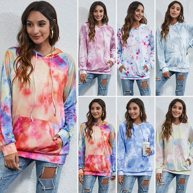 

Женская толстовка с капюшоном и длинным рукавом, в стиле Харадзюку