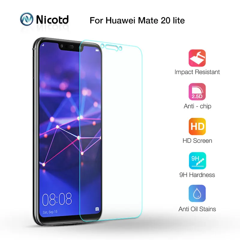 3 шт 9h пленка из закаленного стекла для huawei mate 20 Lite HD защитная экрана защищенная