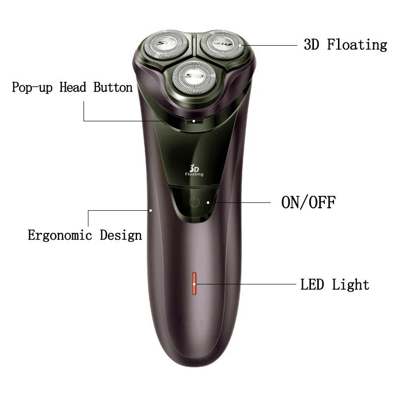 Электробритва профессиональные головки с тройным лезвием машинка для бритья